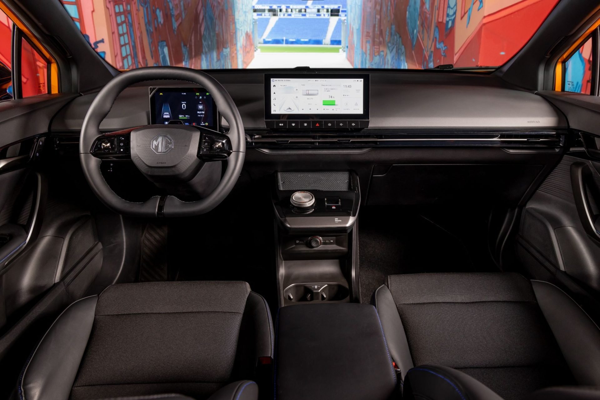 mg4 ev interior painel