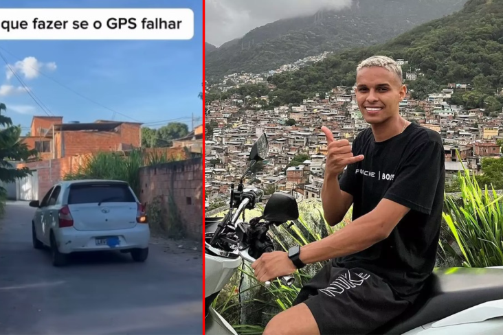Quando o GPS te joga na furada influenciador viraliza ao mostrar o que (não) fazer ao entrar em uma comunidade sem querer Prancheta 1