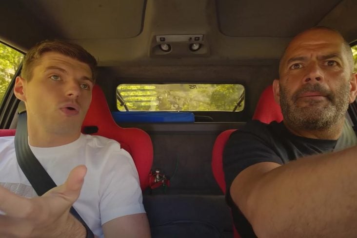 Max Verstappen e Chris Harris