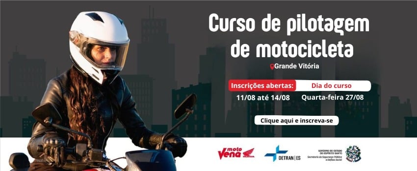 Detran|ES disponibiliza 15 vagas gratuitas para o curso de pilotagem