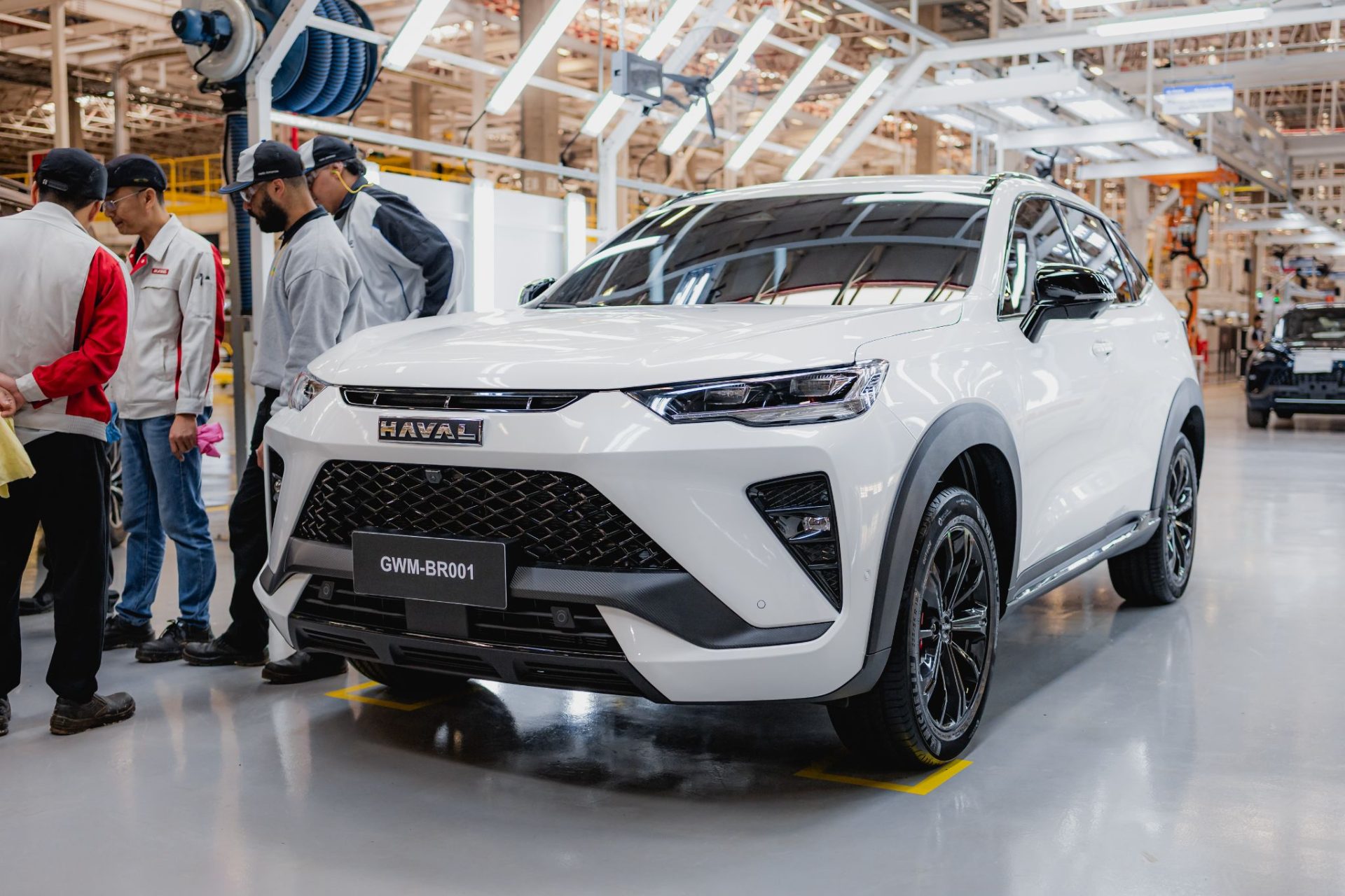 Linha de montagem da GWM em iracemápolis primeiro carro produzido haval h6 gt