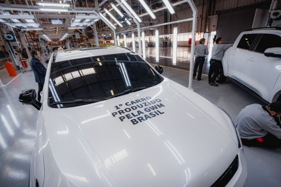 Linha de montagem da GWM em iracemápolis primeiro carro