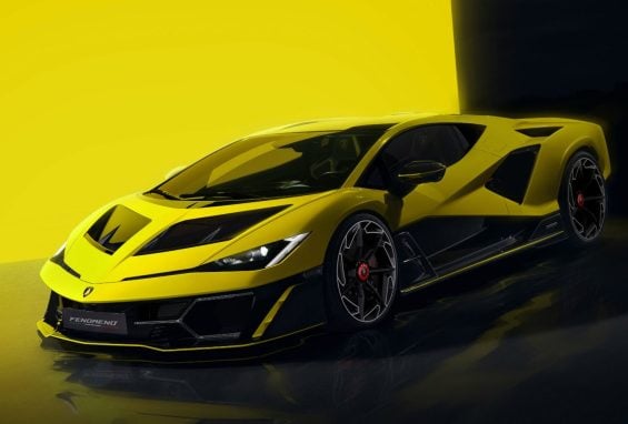 LAMBORGHINI FENOMENO 2026 AMARELO FRENTE LATERAL