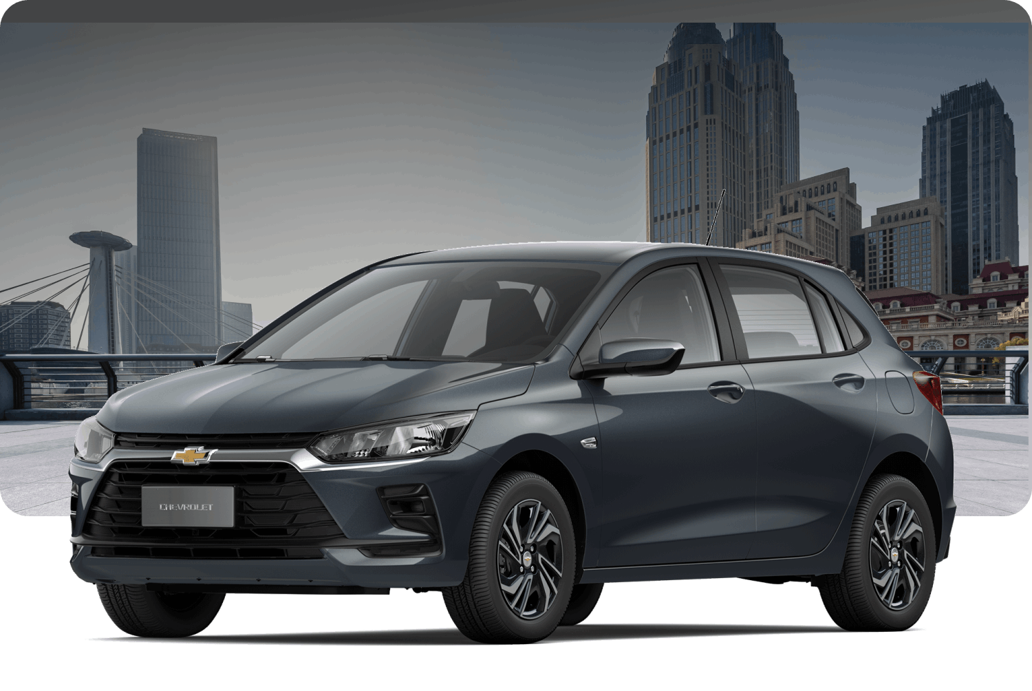 Chevrolet Onix 1 0 turbo manual 2026 cinza frente