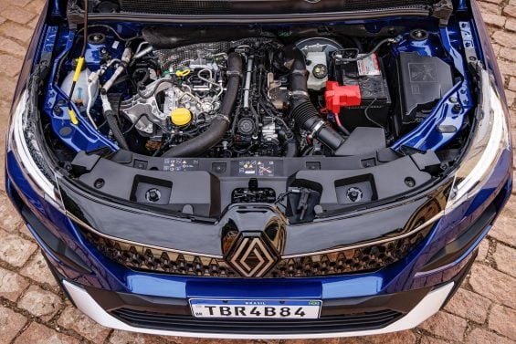 Renault Kardian 2026 Iconic azul Iron cofre do motor