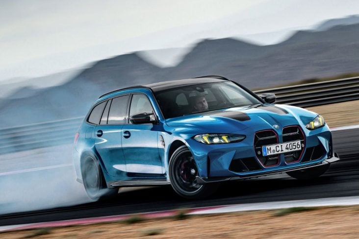 BMW M3 CS TOURING AZUL DRIFTING