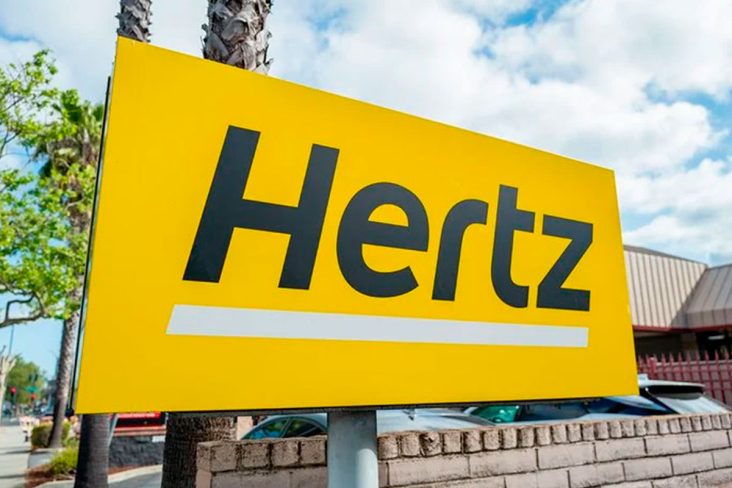 Fachada da Hertz nos Estados Unidos.