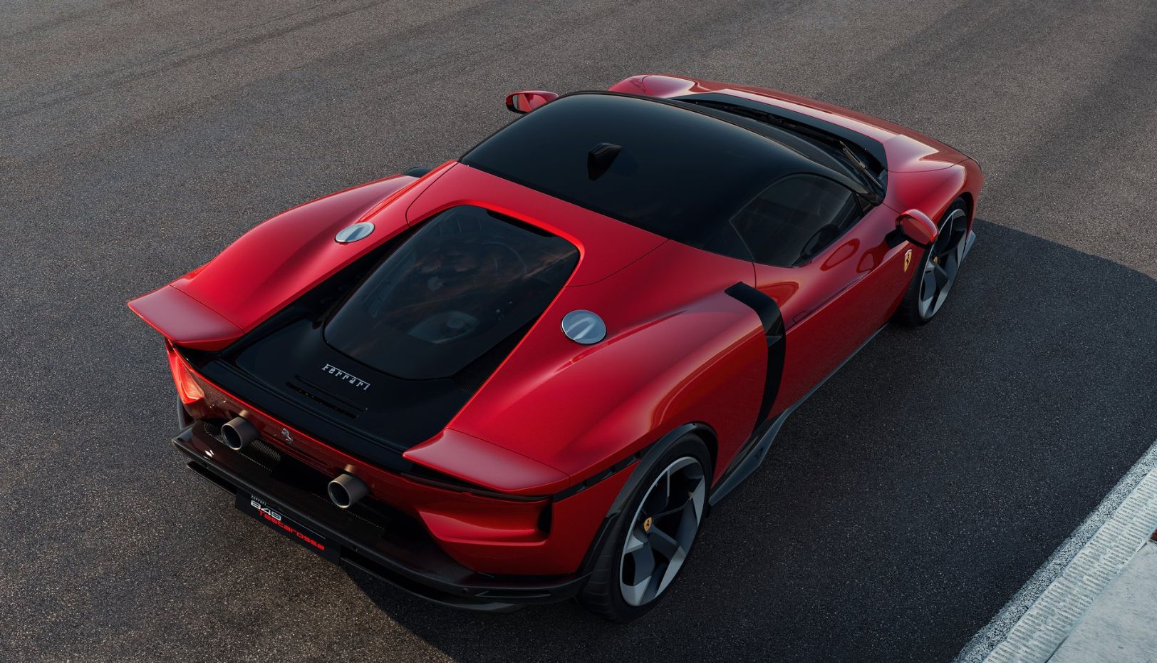 FERRARI 849 TESTAROSSA 2026 VERMELHA TRASEIRA TETO