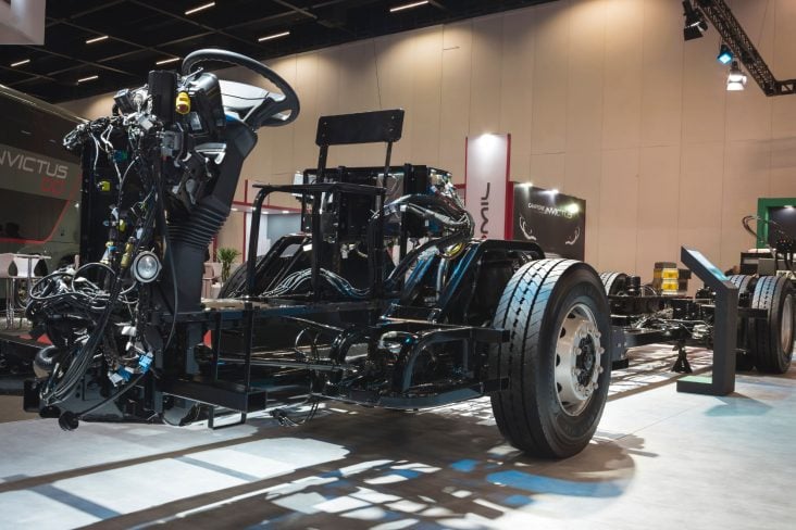 São,Paulo,,Brazil,,August,9,,2022:,Exposed,Chassis,,Engine,