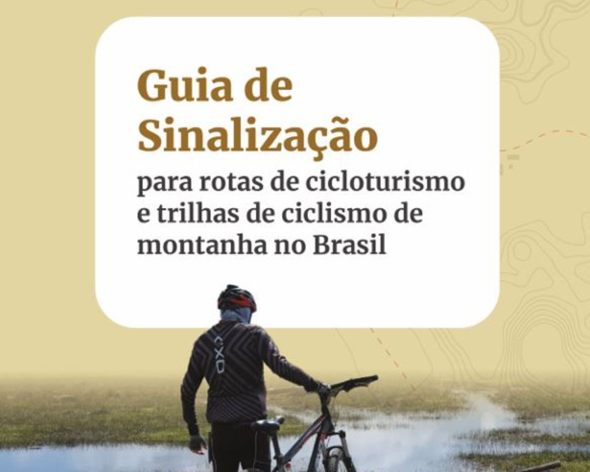 guia de sinalização de trilha Crédito Aliança Bike