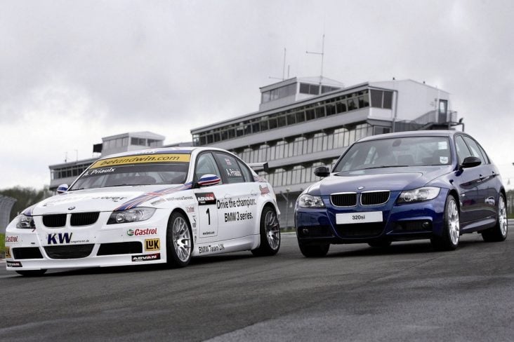 bmw 320si de rua e de competição frente