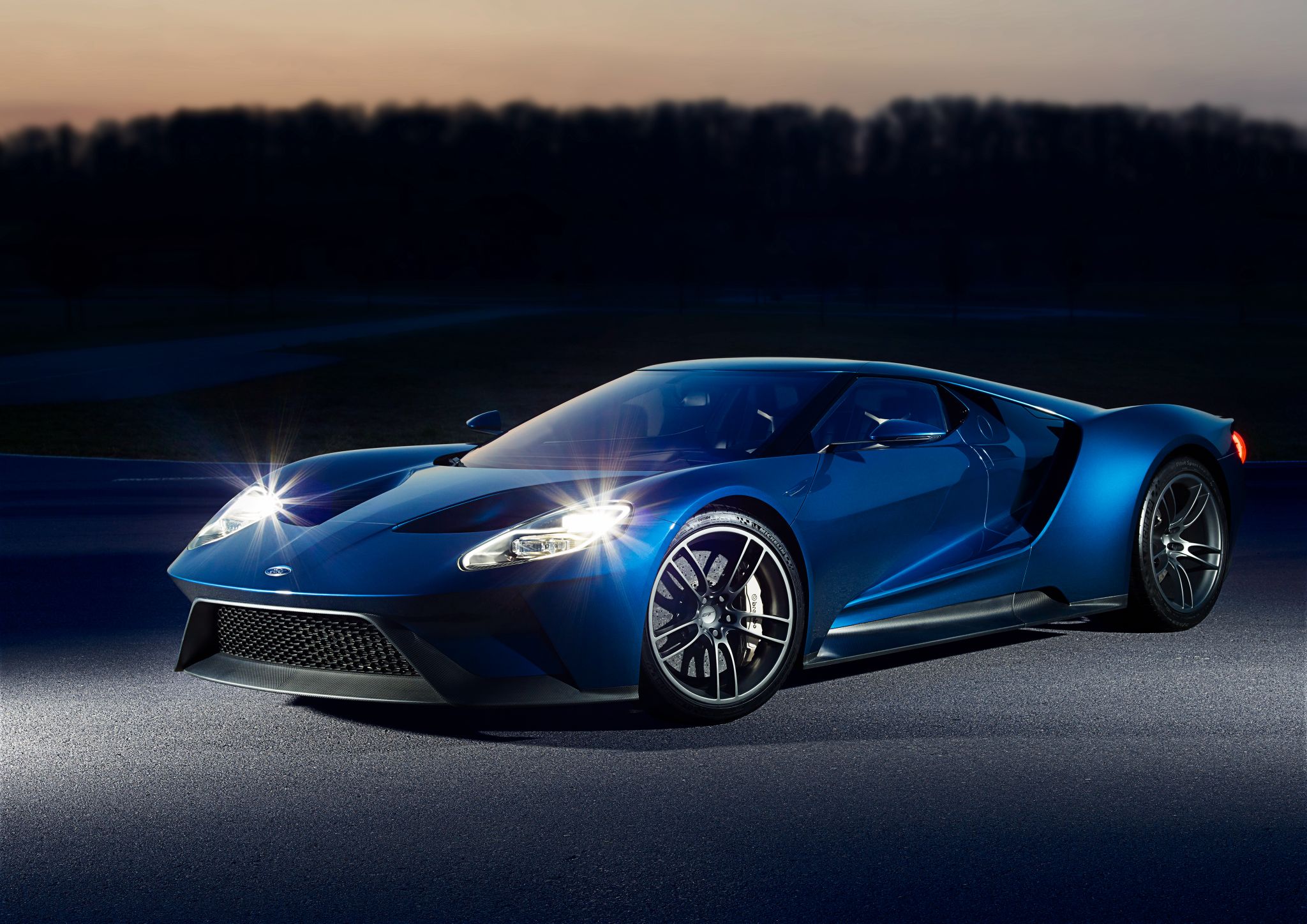 ford gt 2016 azul frente
