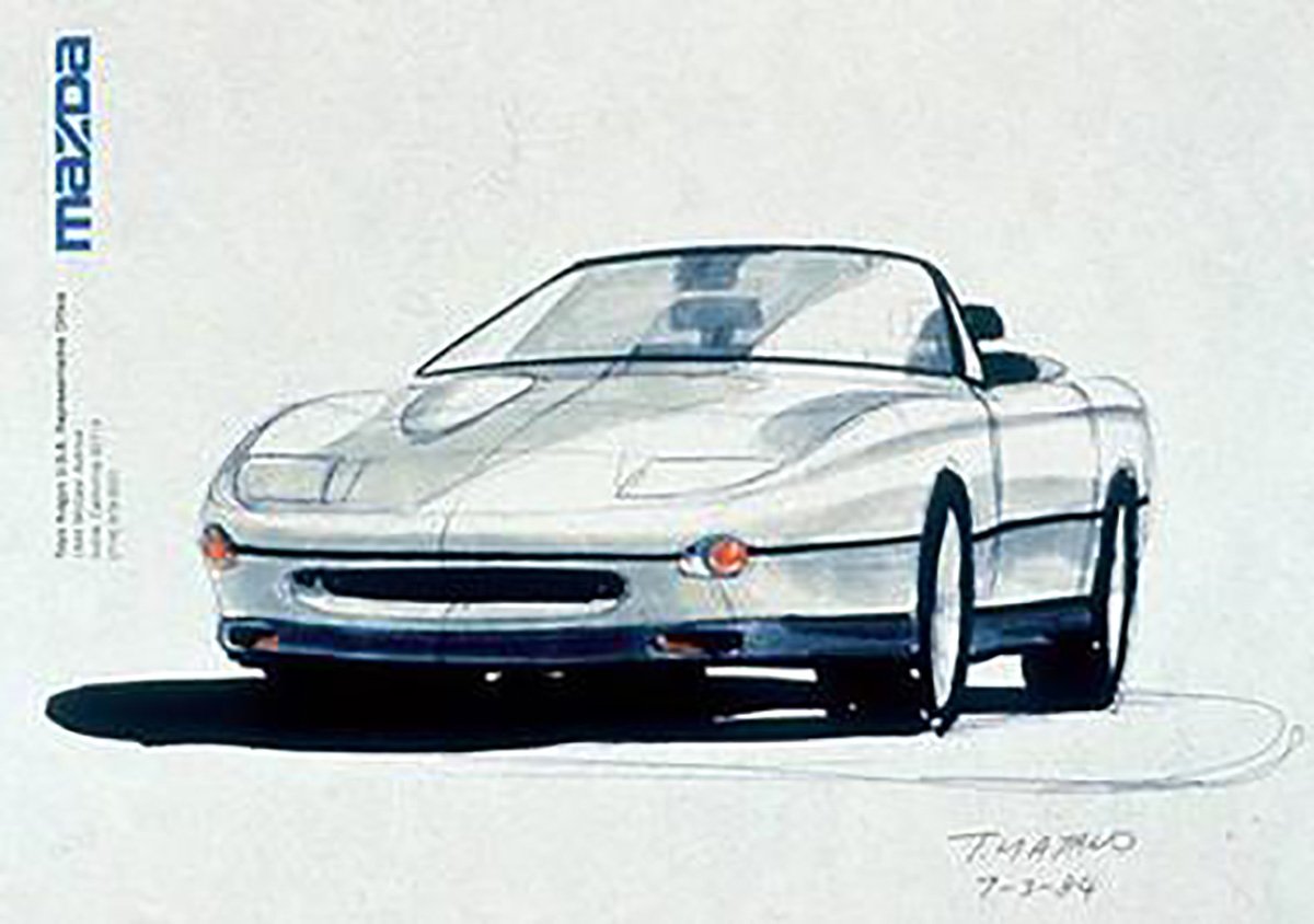 Tom Matano Miata Sketch original