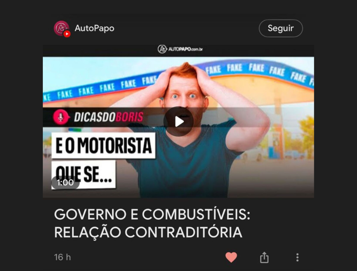 AutoPapo no Discover; aperte “seguir” e receba todas as notícias