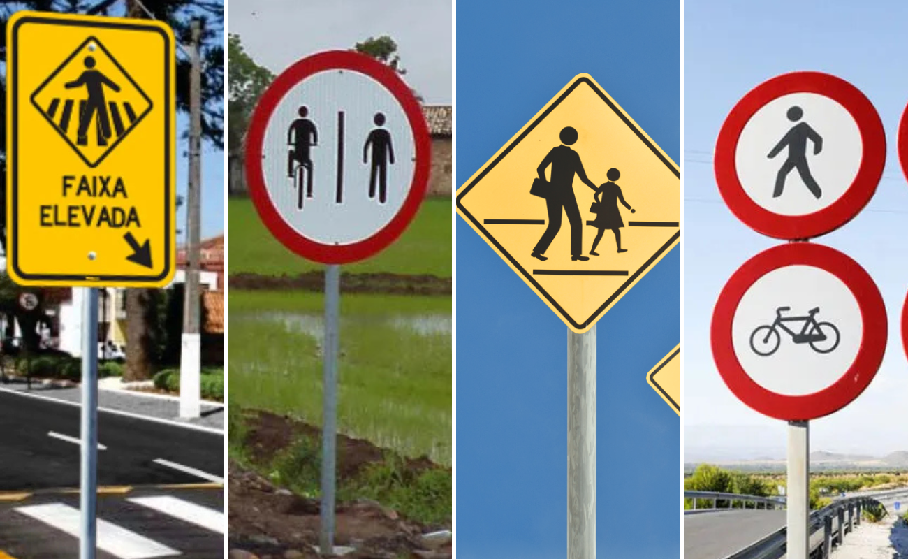 Placas de trânsito de pedestre: veja quais são, seus nomes e significados