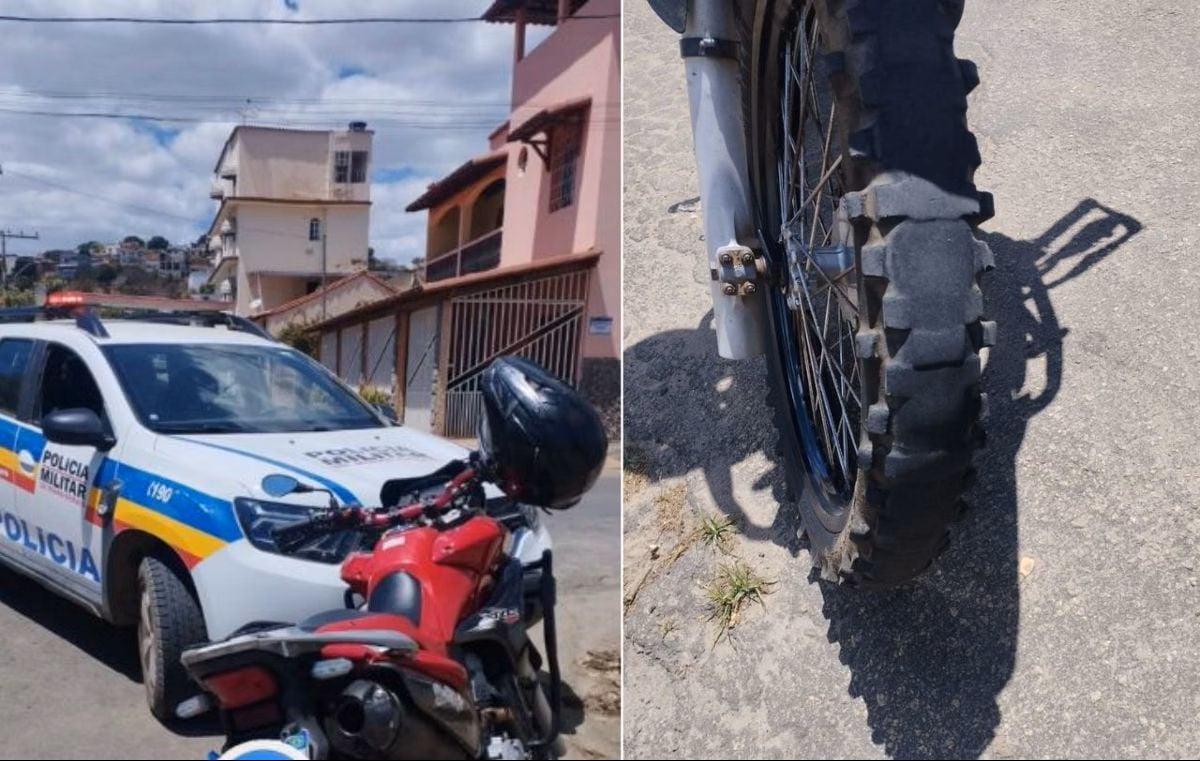 Motociclista detido sem capacete em BH: ‘acabei de pintar o cabelo’