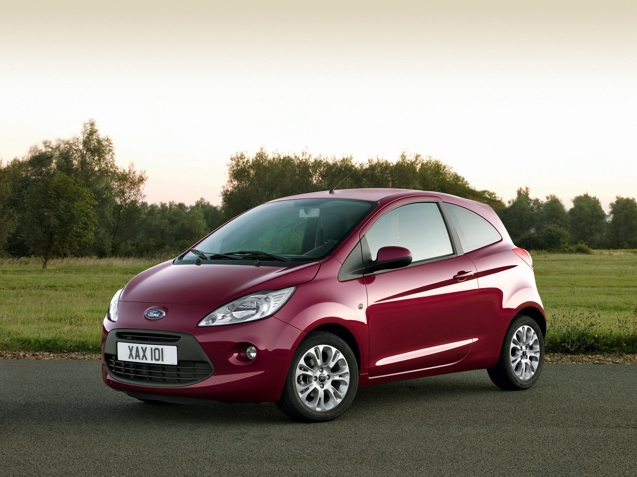 FORD KA MK2 EUROPA VINHO FRENTE E LATERAL