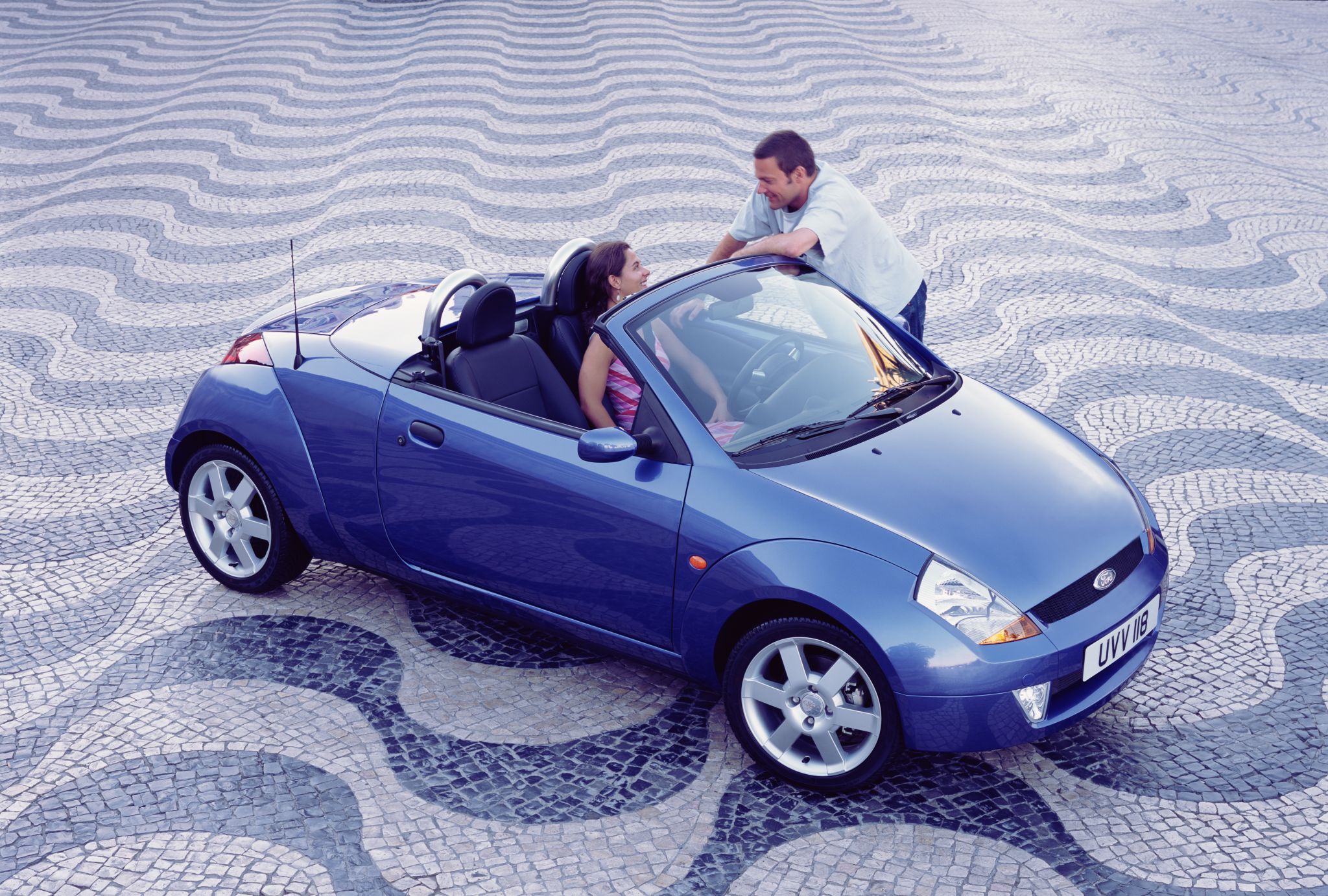 FORD STREET KA AZUL FRENTE LATERAL TETO