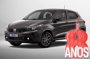 iat Argo Drive 1 3 AT CVT 2026 Cinza Silverstone frente parado, uma vela de 8 anos.