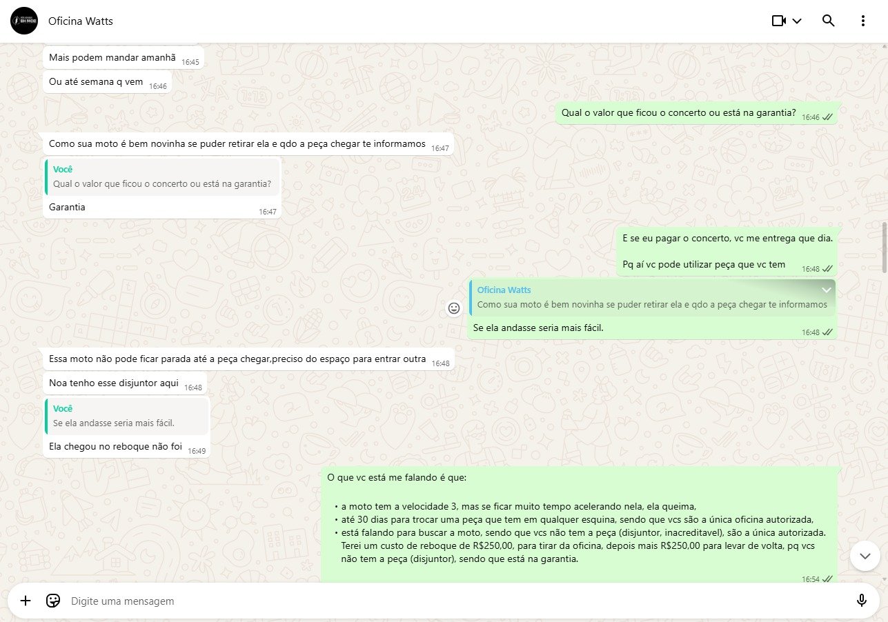 Caso Watts W160S de Marcelo Nunes que parou do nada