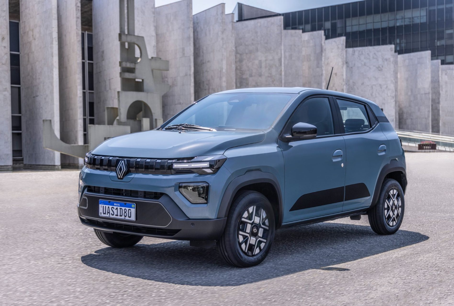 Renault Kwid E Tech Techno 2026 azul slate frente (2)
