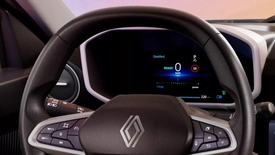 Renault Kwid E Tech Techno 2026 interior painel de instrumentos digital