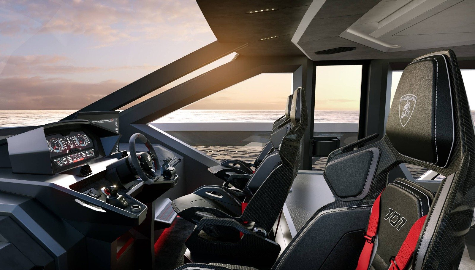 Tecnomar para Lamborghini 101FT interior