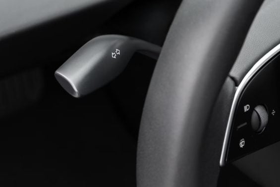 tesla model 3 turn signal stalk