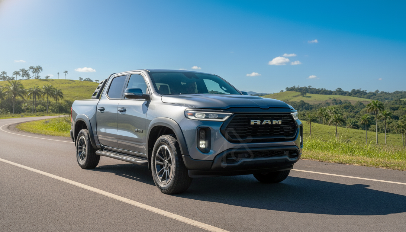 Ram Visual Ram Dakota: picape estreia no Brasil em 2026 e já tem visual definitivo
