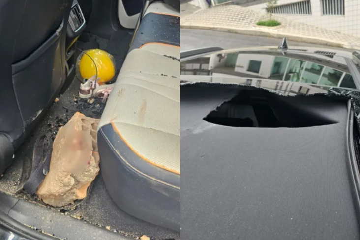 Qual a segurança do teto solar BYD Song têm proteção rompida por tijolo e passageira fica gravemente ferida