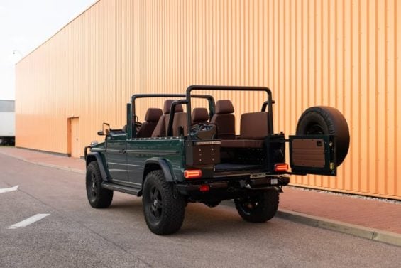 2b 003 custom mercedes gwagon white 092213 mercedes-benz 250gd vira conversível de 8 lugares e 430 cv (3)