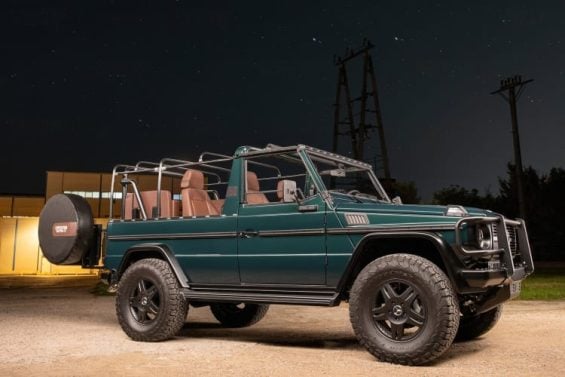 2a 003 custom mercedes gwagon white 092213 mercedes-benz 250gd vira conversível de 8 lugares e 430 cv (10)