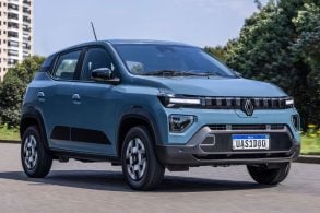 Renault Kwid E Tech Techno 2026 azul slate frente