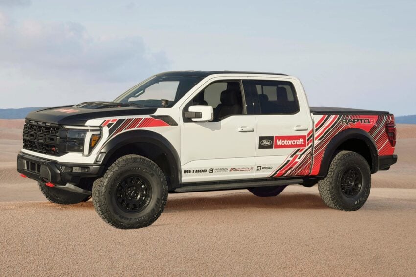 Ford F 150 Raptor R Project SEMA 2025 Press Photos Exterior 001 side front three quarters 850x567