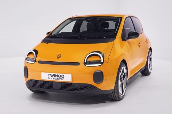 Renault Twingo E Tech electric Mango Yellow Renault Twingo E Tech electric Mango Yellow