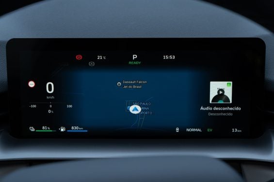 GWM Haval H6 PHEV 35 interior painel digital mapa