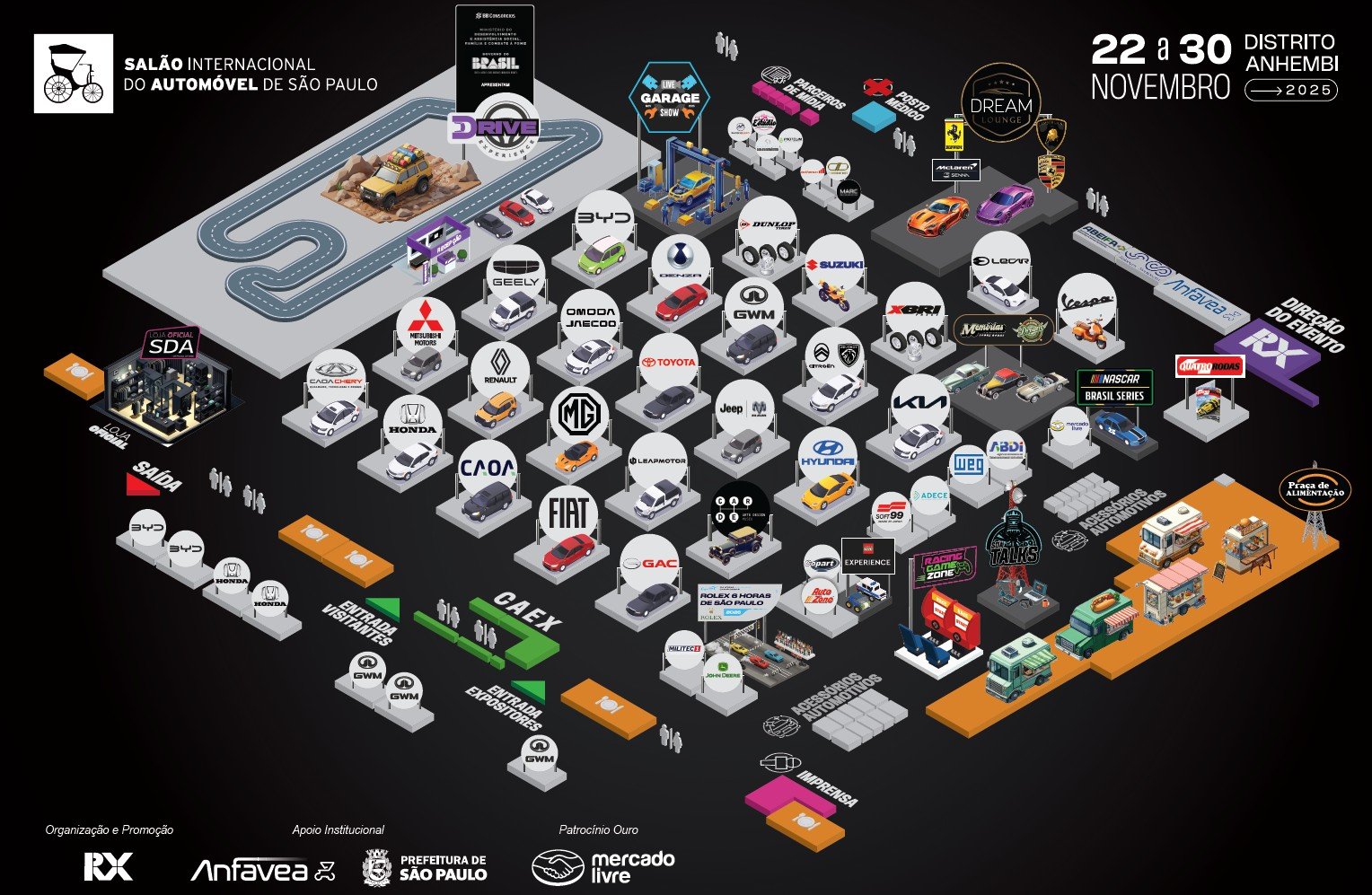 MAPA SALÃO DO AUTOMÓVEL