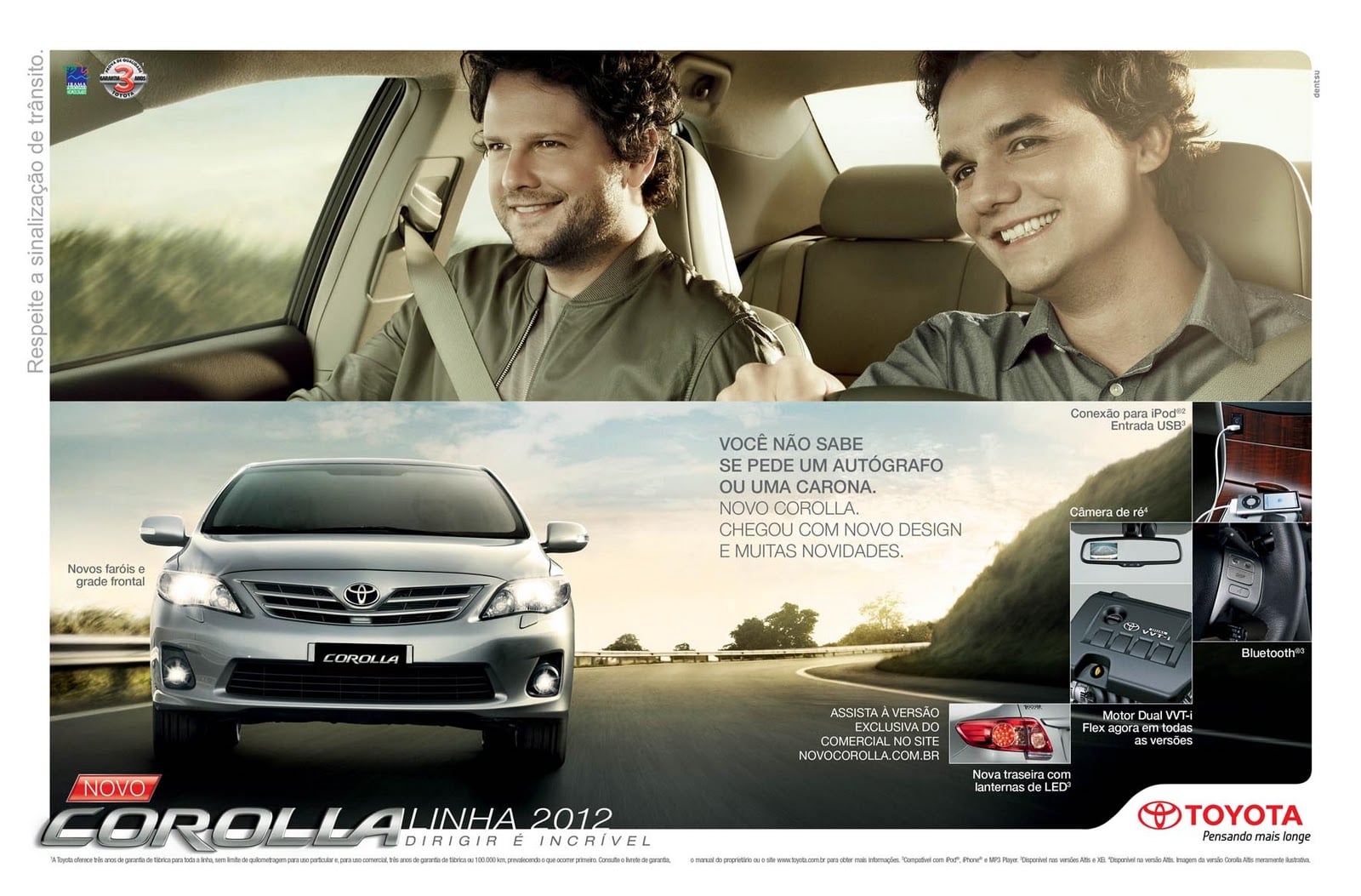 Propaganta Toyota Corolla 2012 Wagner Moura e Selton Mello