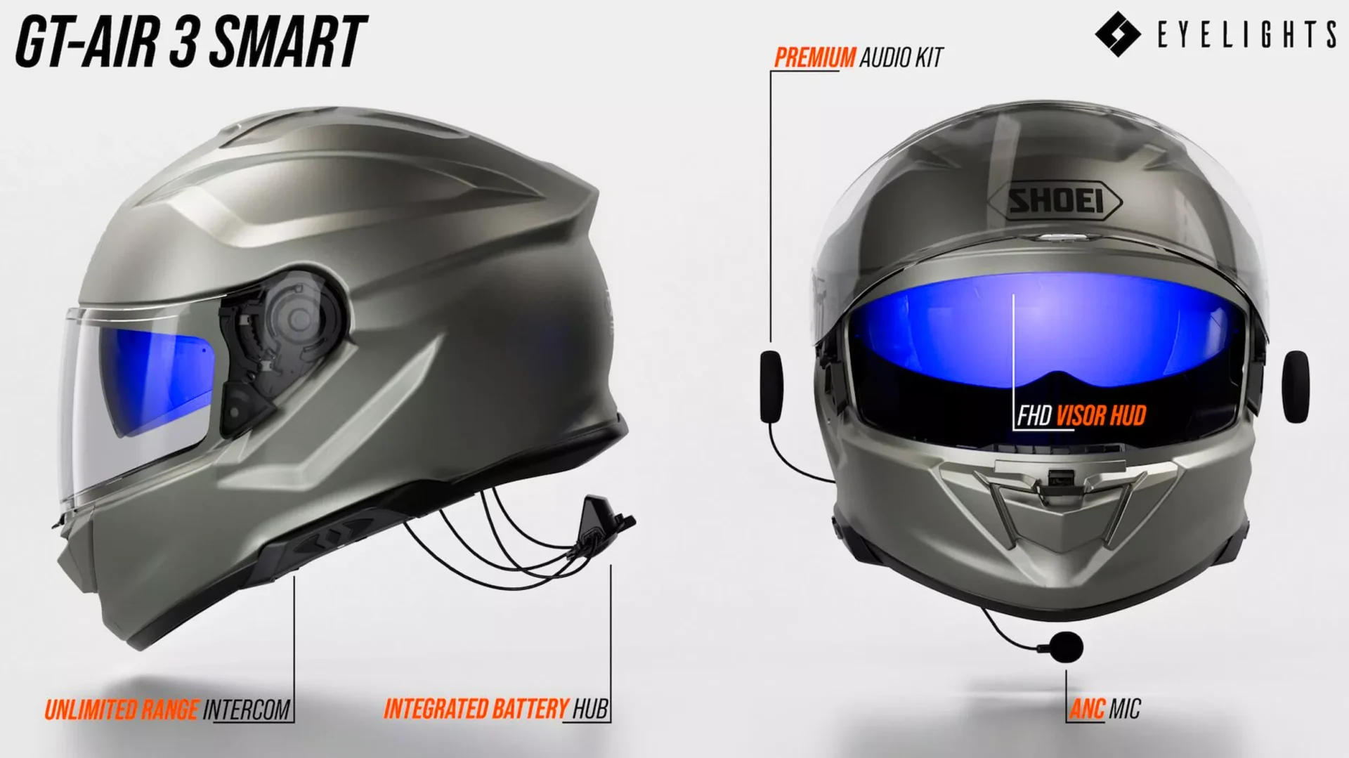 Shoei x Eyelight GT Air 3 Smart 6