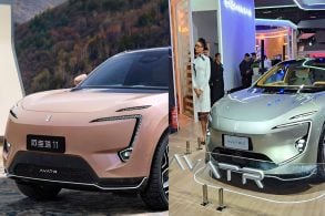 Salão do Automóvel Avatr 12,avatr 11 rose frente parado