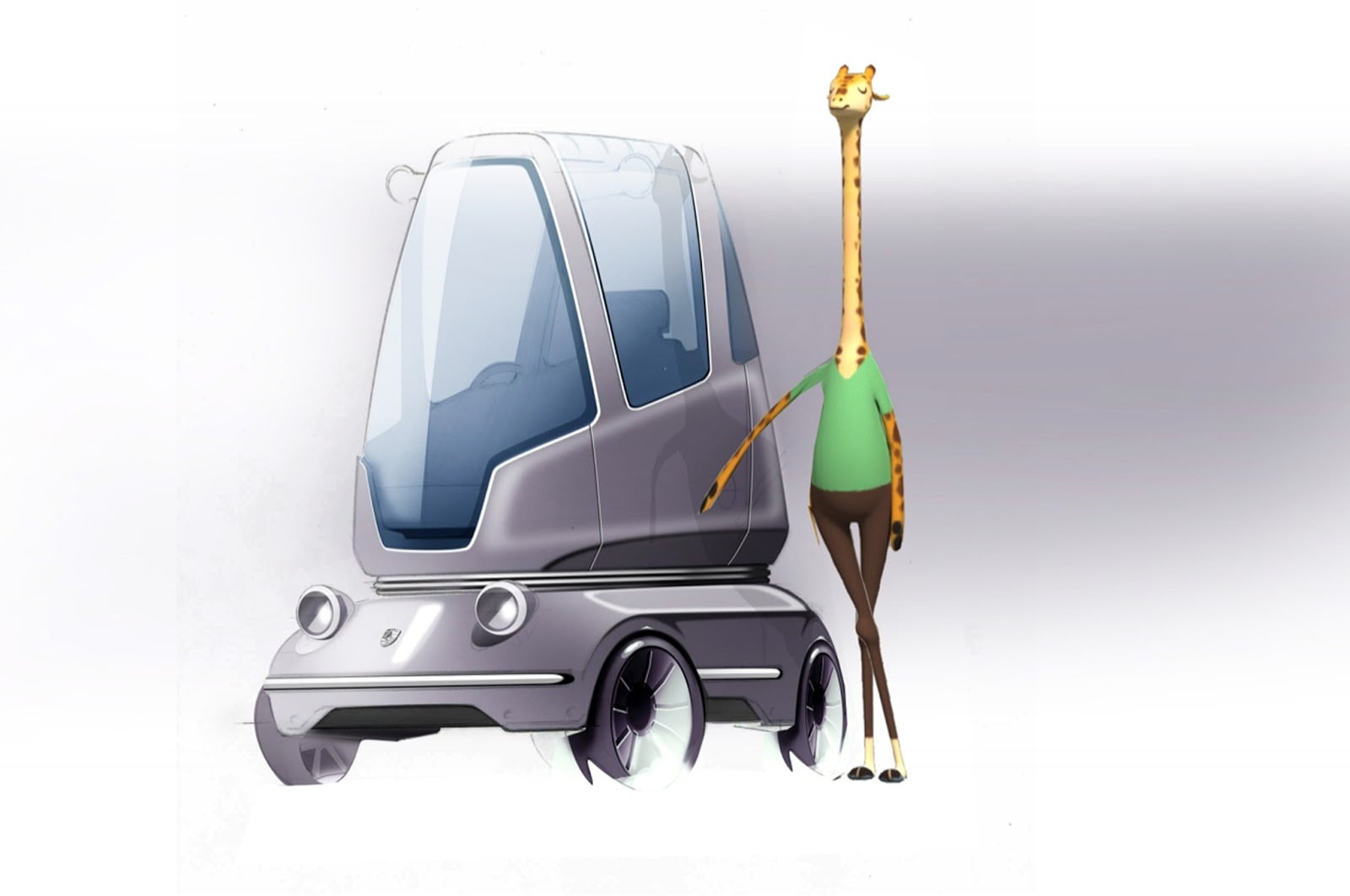 Zootopia carro girafa