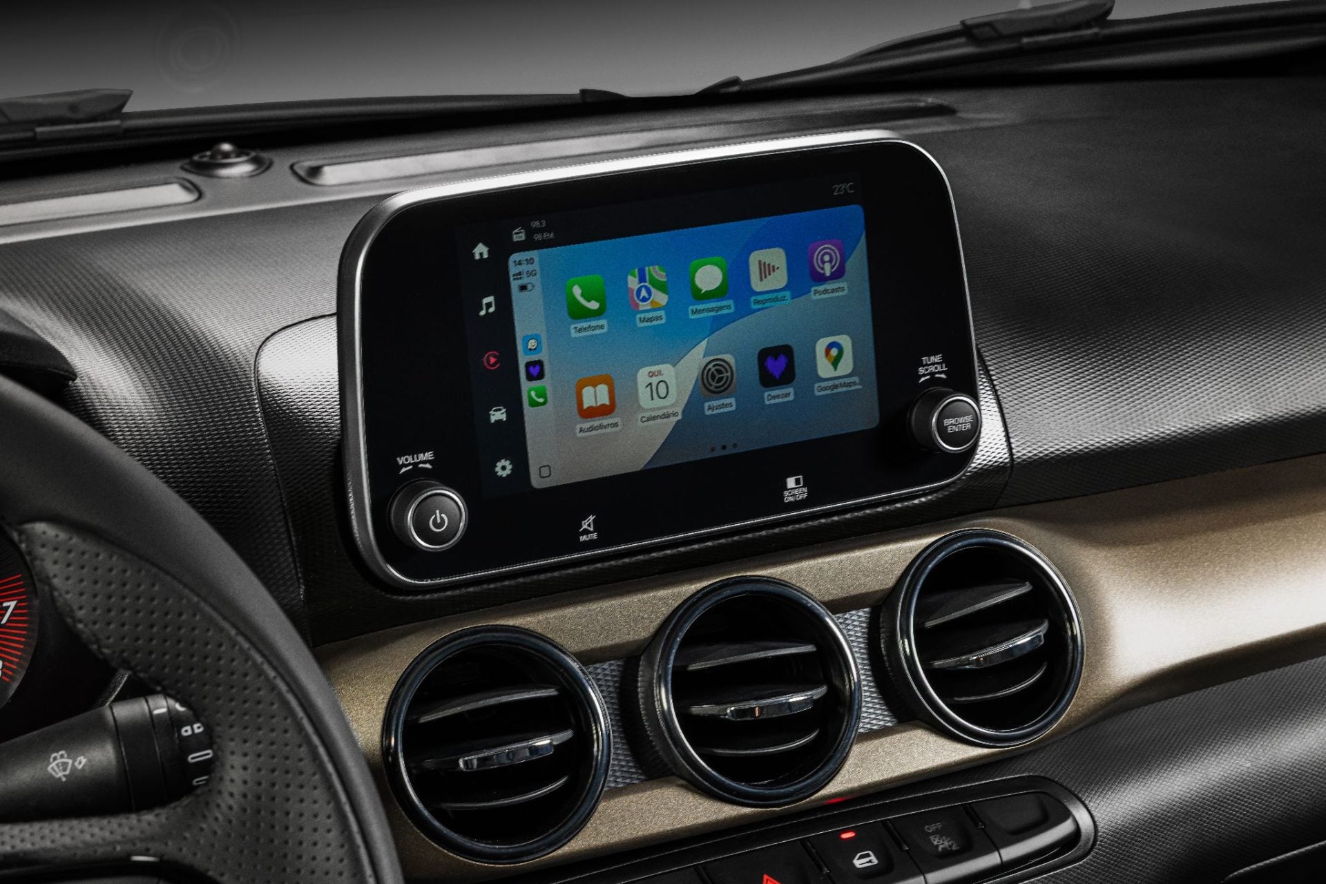 fiat cronos drive s design 2026 interior central multimídia