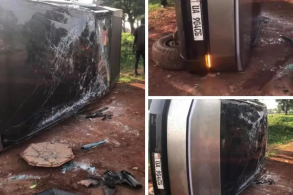 cybertruck capota em Uganda