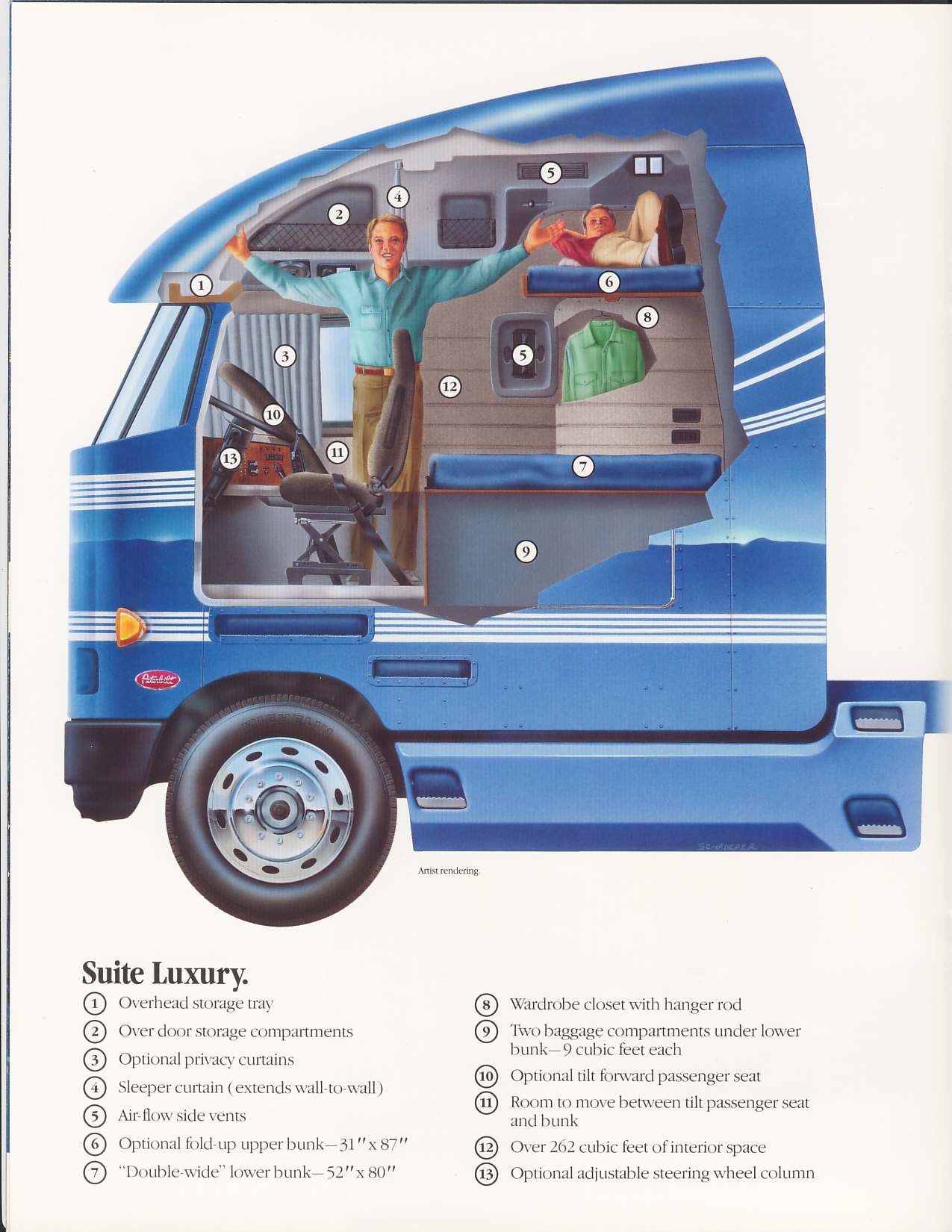 Peterbilt 372 Interior