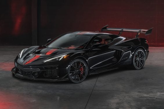 2026 Corvette ZR1X Black Front Angle