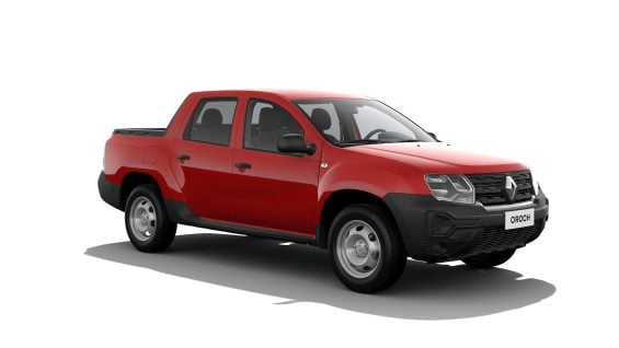 Renault Oroch Pro 2026 vermelho vivo frente parado
