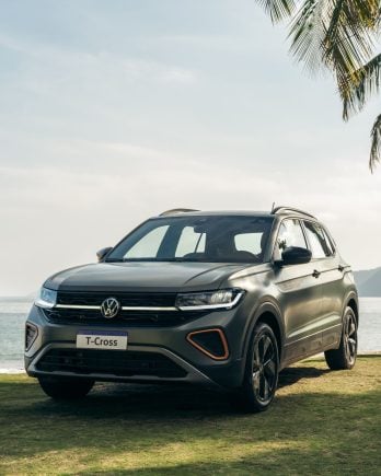 volkswagen t cross 250 tsi extreme verde fosco frente parado ig