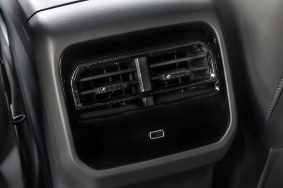 Jetour S06 interior saída de ventilação traseira