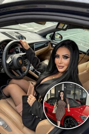 Apresentadora precisou adaptar banco de carro esportivo ao próprio corpo após próteses de silicone. Créditos: @anapaulaoliveira.oficial (1)