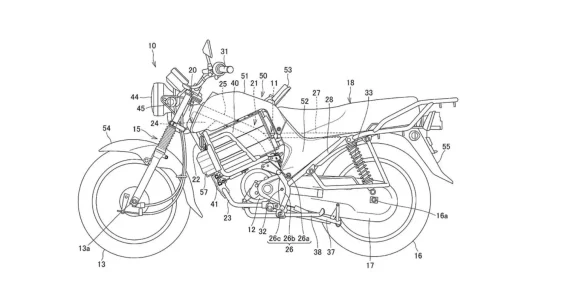 Patente Honda Motocicleta Eletrica para mercados emergentes